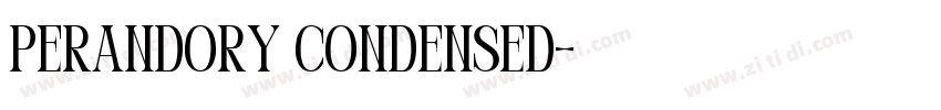 Perandory Condensed字体转换
